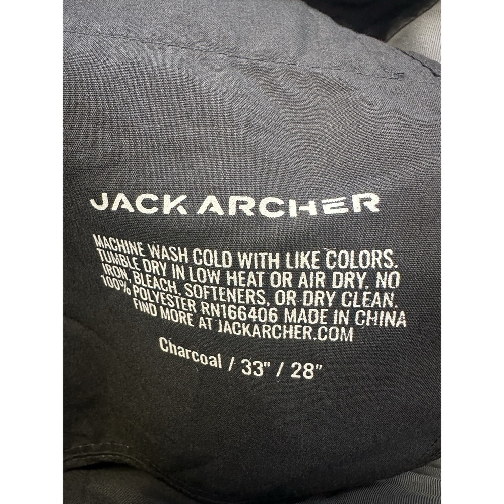 Jack Archer Jetsetter Tech Pant 33 x 28 Charcoal Gray Performance Stretch *Flaw - Picture 16 of 16